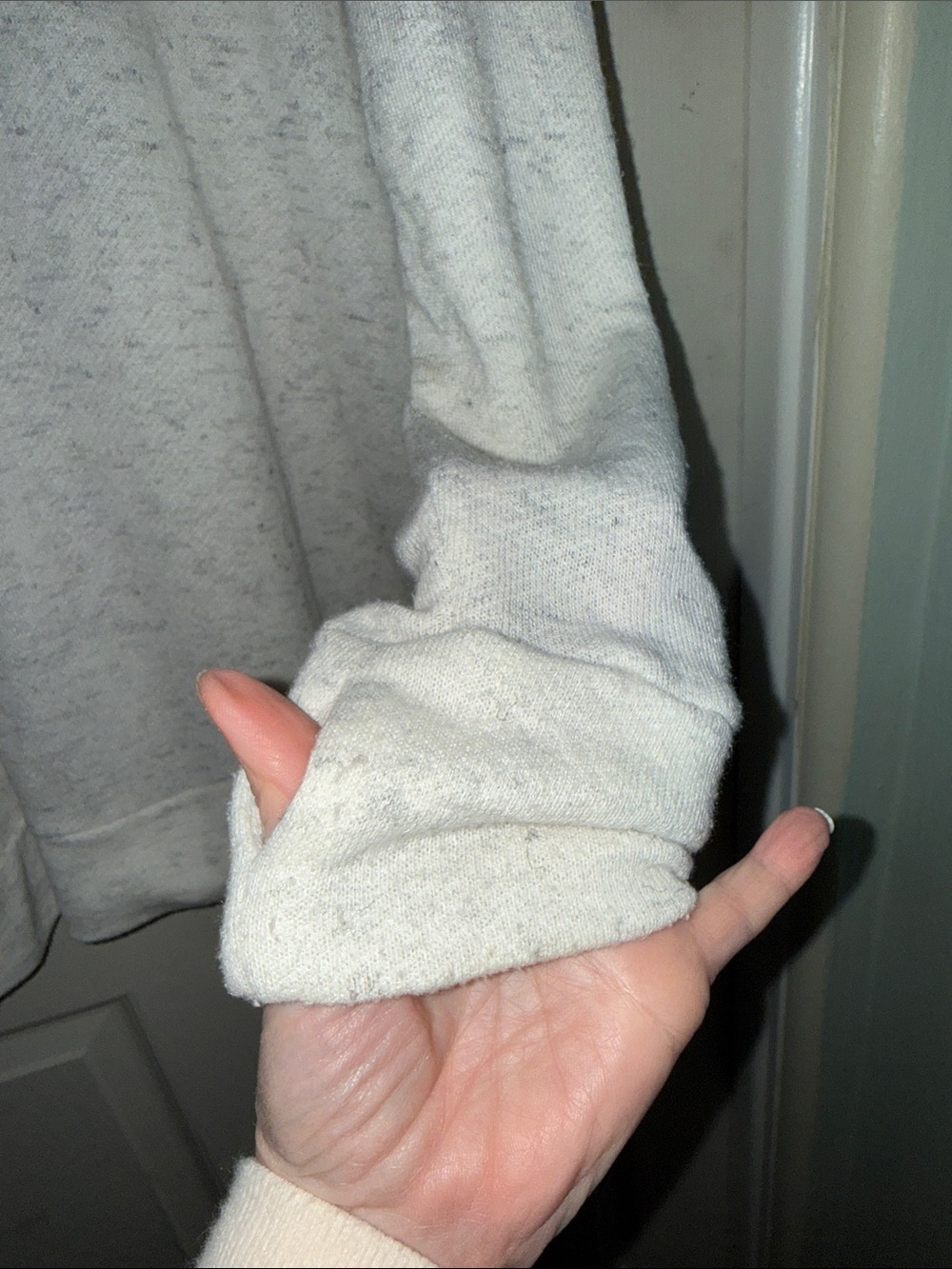 Motherhood White Heather "#MILKMACHINE" Nursing Hoodie - Picture 6 of 8